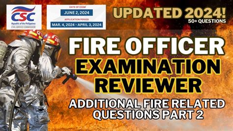 Fire Officer Exam Reviewer .